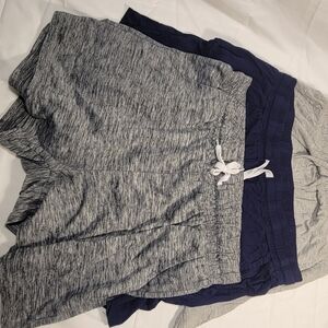 Women's Heather Gray Lounge Shorts with Drawstring - Comfort Fit